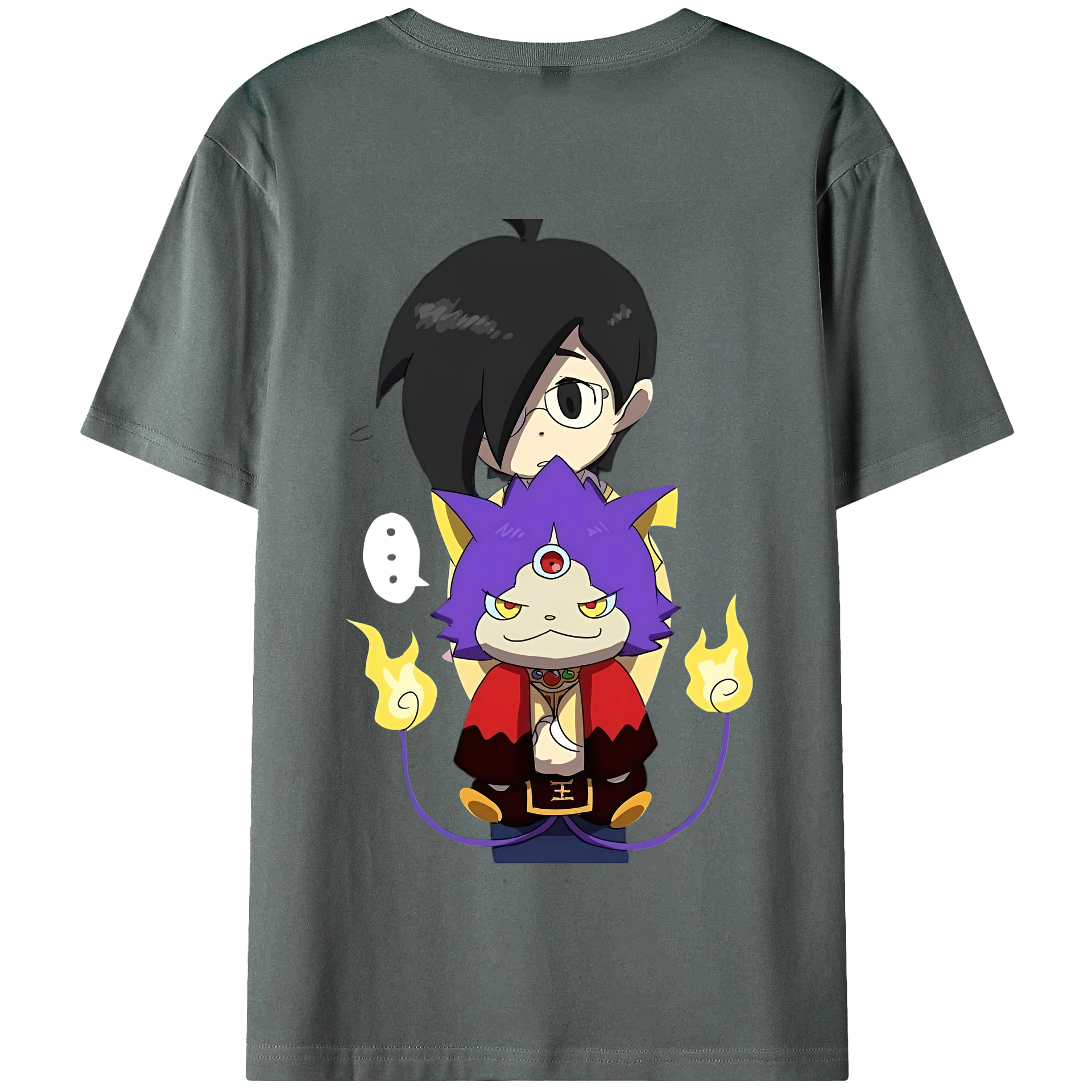 （画像用） 妖怪ウォッチ Yo-kai Watch 綿100％半袖Tシャツ（背面プリント）